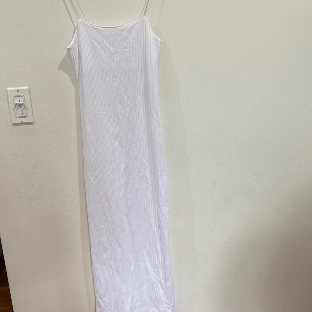Zara White Spaghetti Strap Dress